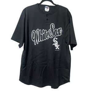 Vintage Made in USA  Locker Line Black White Sox Men's Shirt